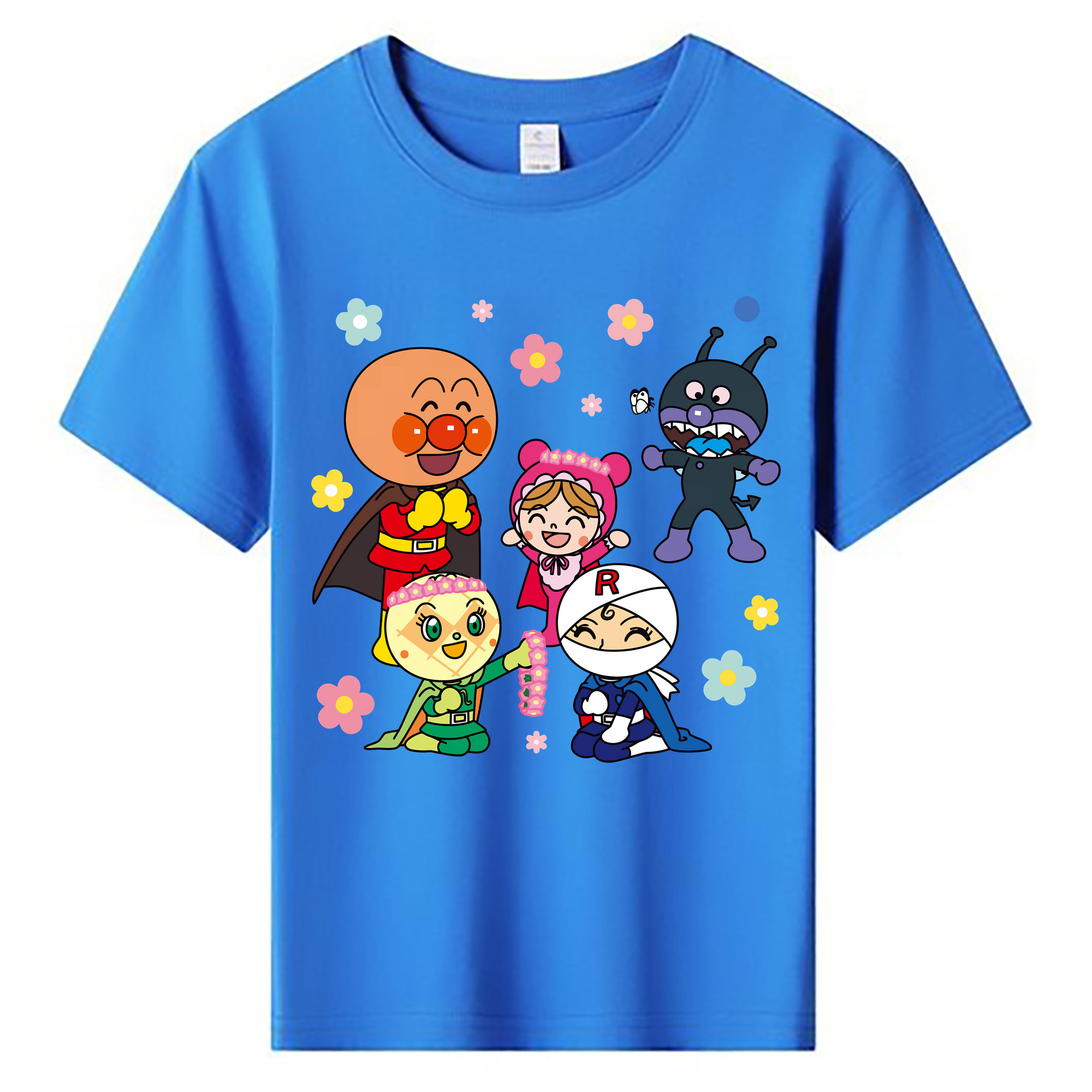 （画像用） アンパンマン Anpanman 綿100％キッズTシャツ（フロントプリント）